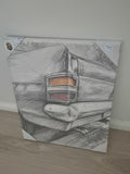 HT holden rear Quarter canvas print 40x50cm
