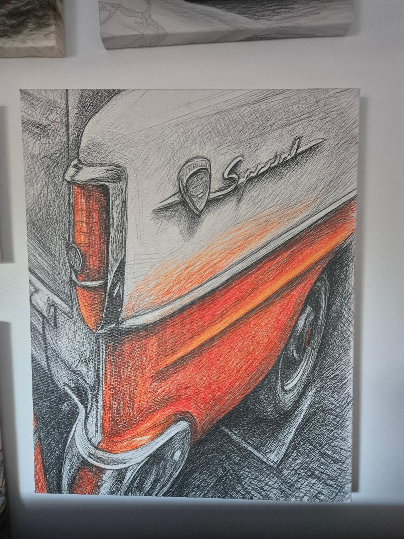 FE holden canvas print 40x50cm