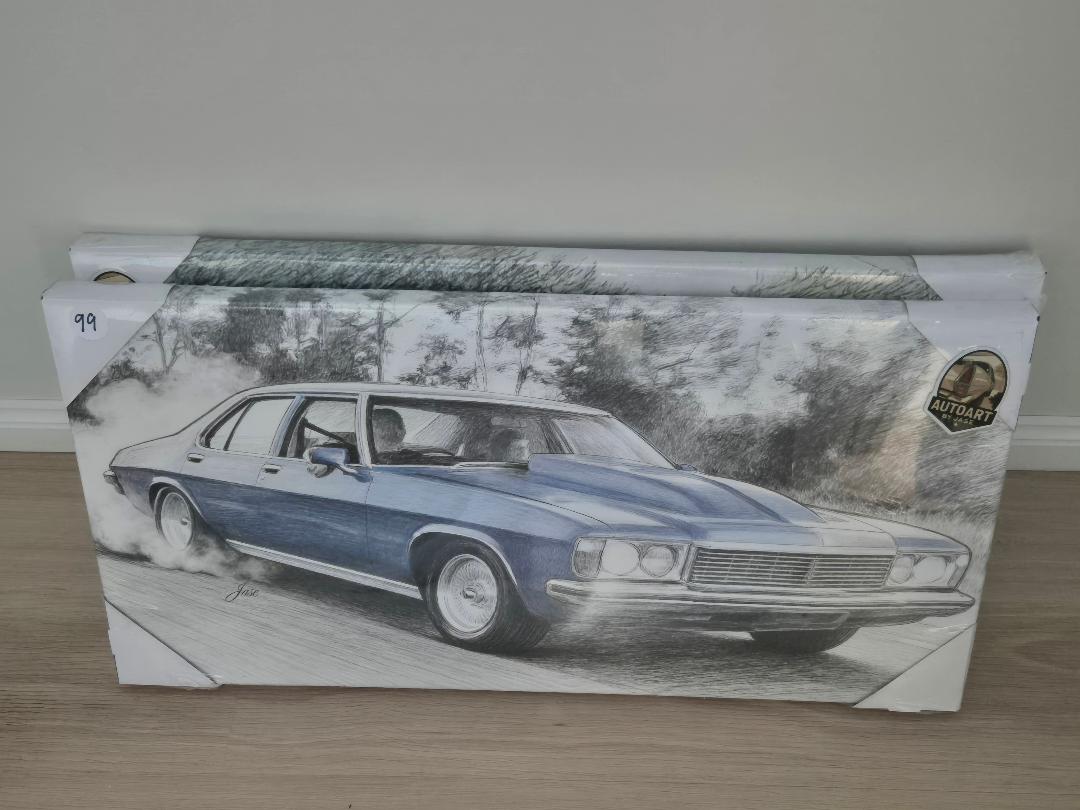 HJ holden premier canvas print 30x60cm