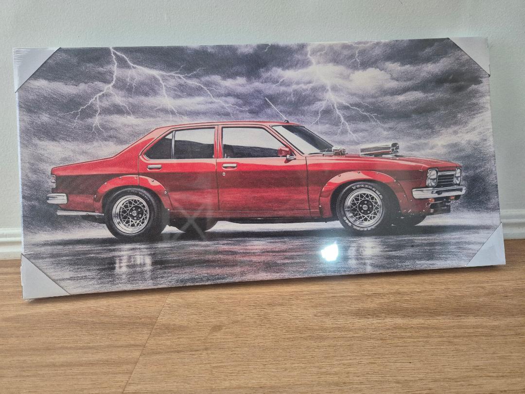 red torana 30x60cm canvas print